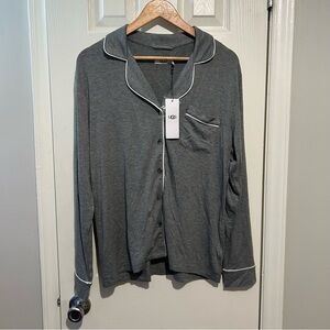 NWT UGG Nya Long Sleeve Pajama Top in Grey - Size Medium